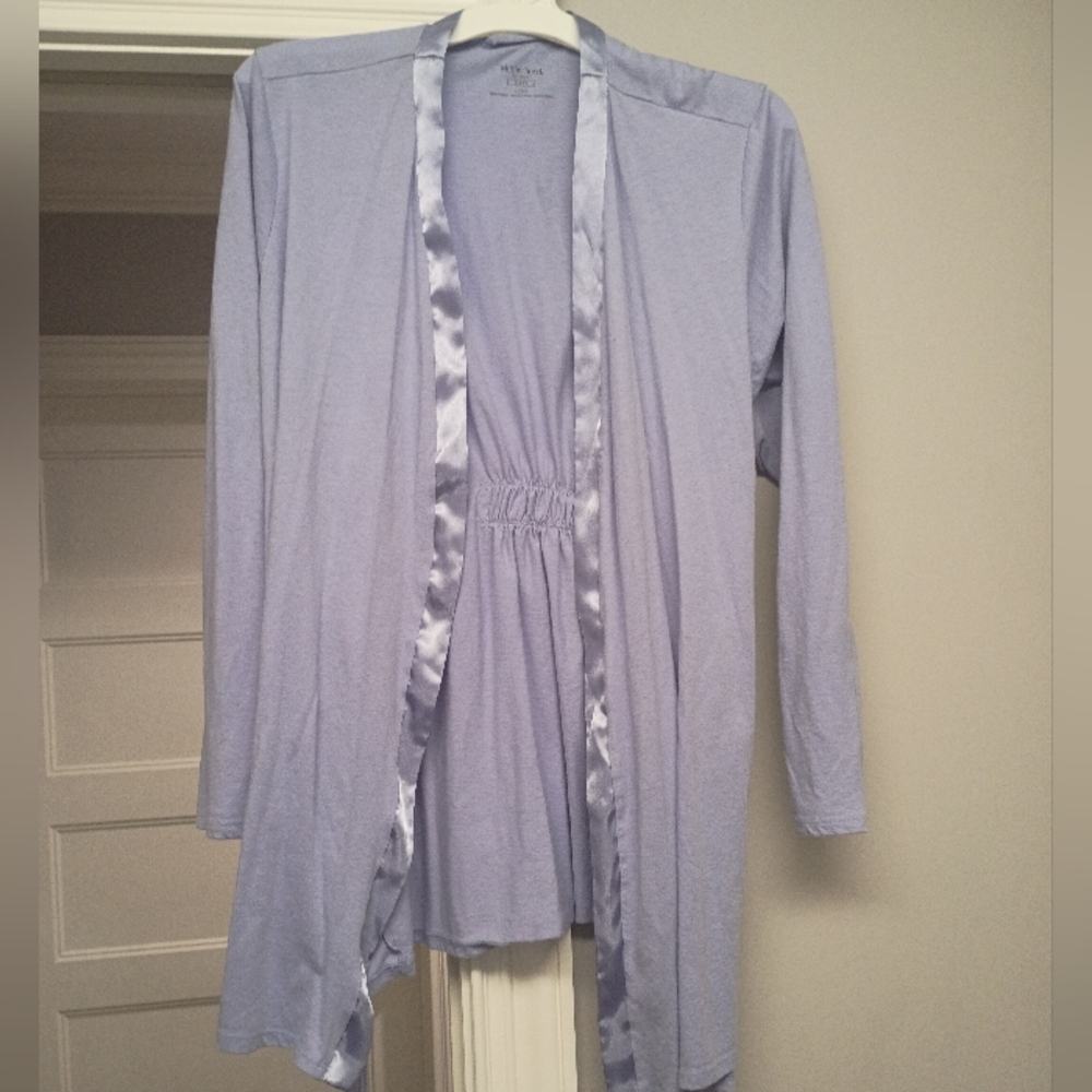 Motherhood Maternity Periwinkle Purple Short Robe Womens Size Large
